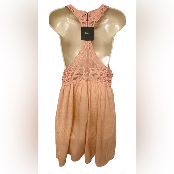 NWT Ryu: Cotton lace and crochet minidress or top (M) - Picture 2 of 5